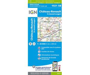 1921sb chateau-renault st-amand-longpre - Collectif - Ign Institut Geographique National - broché - Atlas / carte
