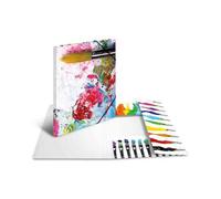 [19229-3] HERMA Lot de 3 Chemises à élastiques "couleurs", en carton, A3