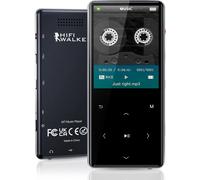 192Gb Portable Mp3 Player With Bluetooth 5.0, 2.4"" Srceen Music Player Built In Speaker, Mini Voice Recorder With 128Gb Tf Card, Touch Buttons, Voice Recorder, E-Book, Earphones Black