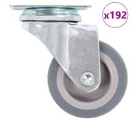 192x Roulettes Pivotantes 50 mm Meuble Chariot Roulant Etagère à Livre vidaXL
