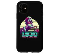 1930 Année du Cheval rétro années 80 Vaporwave Zodiaque Chinois Coque pour iPhone 11