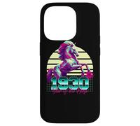 1930 Année du Cheval rétro années 80 Vaporwave Zodiaque Chinois Coque pour iPhone 14 Pro