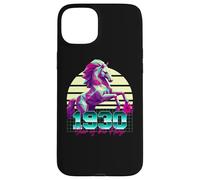 1930 Année du Cheval rétro années 80 Vaporwave Zodiaque Chinois Coque pour iPhone 15 Plus