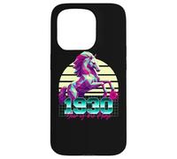 1930 Année du Cheval rétro années 80 Vaporwave Zodiaque Chinois Coque pour iPhone 15 Pro