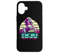 1930 Année du Cheval rétro années 80 Vaporwave Zodiaque Chinois Coque pour iPhone 16 Plus