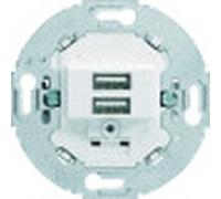 1930 Chargeur USB A+A 3A blanc alba - HAGER 260219