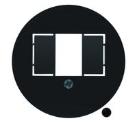 1930 Enjoliveur pour chargeur USB A+A noir - HAGER 104001