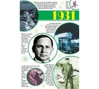 1931: the Time of Your Life [Import anglais]