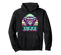 1932 Année du Singe rétro années 80 Vaporwave Zodiaque Chinois Sweat à Capuche