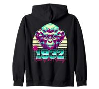 1932 Année du Singe rétro années 80 Vaporwave Zodiaque Chinois Sweat à Capuche