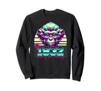 1932 Année du Singe rétro années 80 Vaporwave Zodiaque Chinois Sweatshirt