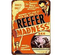 1936 Reefer Madness Movie Look Vintage Reproduction Plaque en Métal 20,3 x 30,5 cm