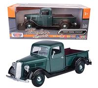 1937 Ford Pickup Green 1:24 Diecast Model Car by Motormax by Motormax