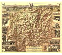 1937 White Mountains of New Hampshire (carte)