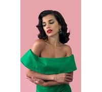 1940s style half wig hairpiece with beautiful marcel waves: Virginia. ash blonde to light blonde #613T24