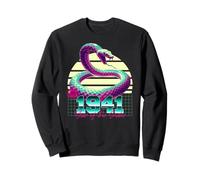 1941 Année du Serpent rétro années 80 Vaporwave Zodiaque Chinois Sweatshirt