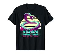 1941 Année du Serpent rétro années 80 Vaporwave Zodiaque Chinois T-Shirt