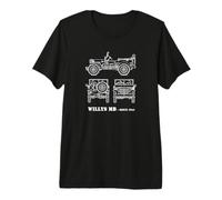 1941 Willy's MB | Armée de la Seconde Guerre Mondiale T-Shirt Haut de Gamme