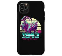 1943 Année de la Chèvre Anniversaire Année 80 Signe du Zodiaque Chinois Rétro Coque pour iPhone 11 Pro Max
