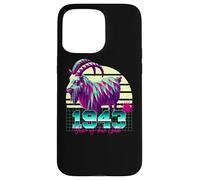 1943 Année de la Chèvre Anniversaire Année 80 Signe du Zodiaque Chinois Rétro Coque pour iPhone 15 Pro Max