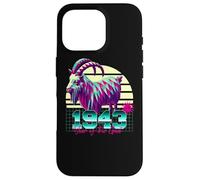 1943 Année de la Chèvre Anniversaire Année 80 Signe du Zodiaque Chinois Rétro Coque pour iPhone 16 Pro