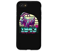 1943 Année de la Chèvre Anniversaire Année 80 Signe du Zodiaque Chinois Rétro Coque pour iPhone SE (2020) / 7/8