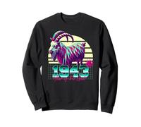 1943 Année de la Chèvre Anniversaire Année 80 Signe du Zodiaque Chinois Rétro Sweatshirt