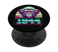 1944 Année du Singe rétro années 80 Vaporwave Zodiaque Chinois PopSockets PopGrip Adhésif