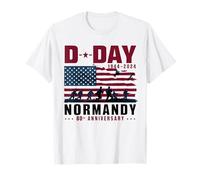 1944 D-Day 2024 Opération Overlord 80e Anniversaire Normandie T-Shirt