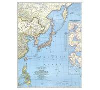 1944 Japon et régions adjacentes d'Asie et de l'océan Pacifique (carte)