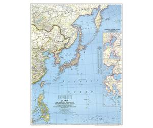 1944 Japon et régions adjacentes d'Asie et de l'océan Pacifique (carte)
