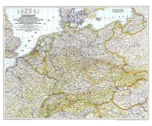 1944 L'Allemagne et ses approches 1938-1939 (carte)