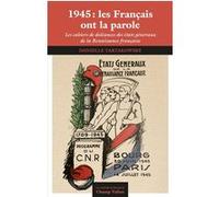 1945: les Français ont la parole - Les cahiers de doléances Danielle Tartakowsky (Auteur)