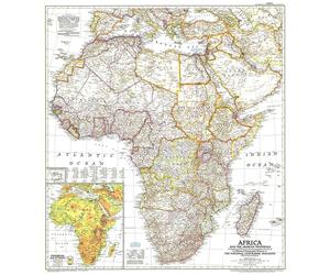 1950 Afrique et Péninsule Arabique (carte)