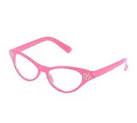 1950 de style rock 'n' Roll Graisse Fancy Dress Party Lunettes - Rose Black rose