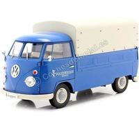 1950 Volkswagen VW T1 Pickup avec Bâche "Volkswagen Service" Bleu 1:18 Solido S1