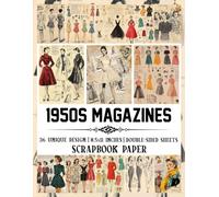 1950s Magazines: Elegant Decorative Sheets Ideal for Papercrafts, Collages, and Artistic Endeavors