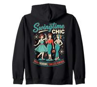 1950s Outfits for Women Vintage Retro Rockabilly Style Sweat à Capuche
