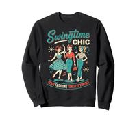1950s Outfits for Women Vintage Retro Rockabilly Style Sweatshirt