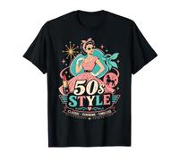 1950s Outfits for Women Vintage Retro Rockabilly Style T-Shirt