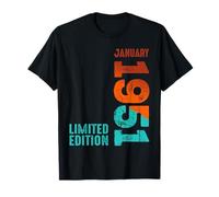 1951 Limited Edition 1951 Janvier 1951 Année 1951 Retro 1951 T-Shirt