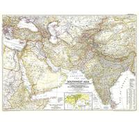 1952 Carte de l'Asie du Sud-Ouest