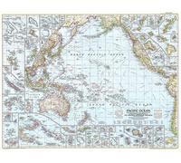 1952 Carte de l'océan Pacifique