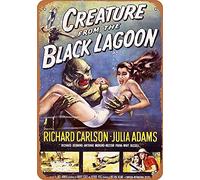 1954 Creature From The Black Lagoon Plaque en métal vintage 20,3 x 30,5 cm