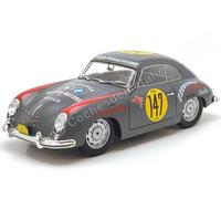 Solido Voiture miniature 1:18 Porsche 356 Pre-A 1954 #147 Panamericana Gris S1802807