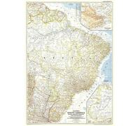 1955 Carte de l'Est de l'Amérique du Sud
