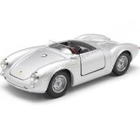 1955 Porsche 550 Spyder "Petit Bastard - James Dean" Argenté 1:24 Welly 24113