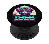 1956 Année du Singe rétro années 80 Vaporwave Zodiaque Chinois PopSockets PopGrip Adhésif