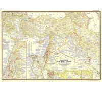 1956 Carte des terres de la Bible aujourd'hui