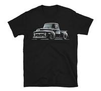 1956 F-100 Pickup Classic Truck Men's T-Shirt Vintage Hot Rod Car Tee Gift